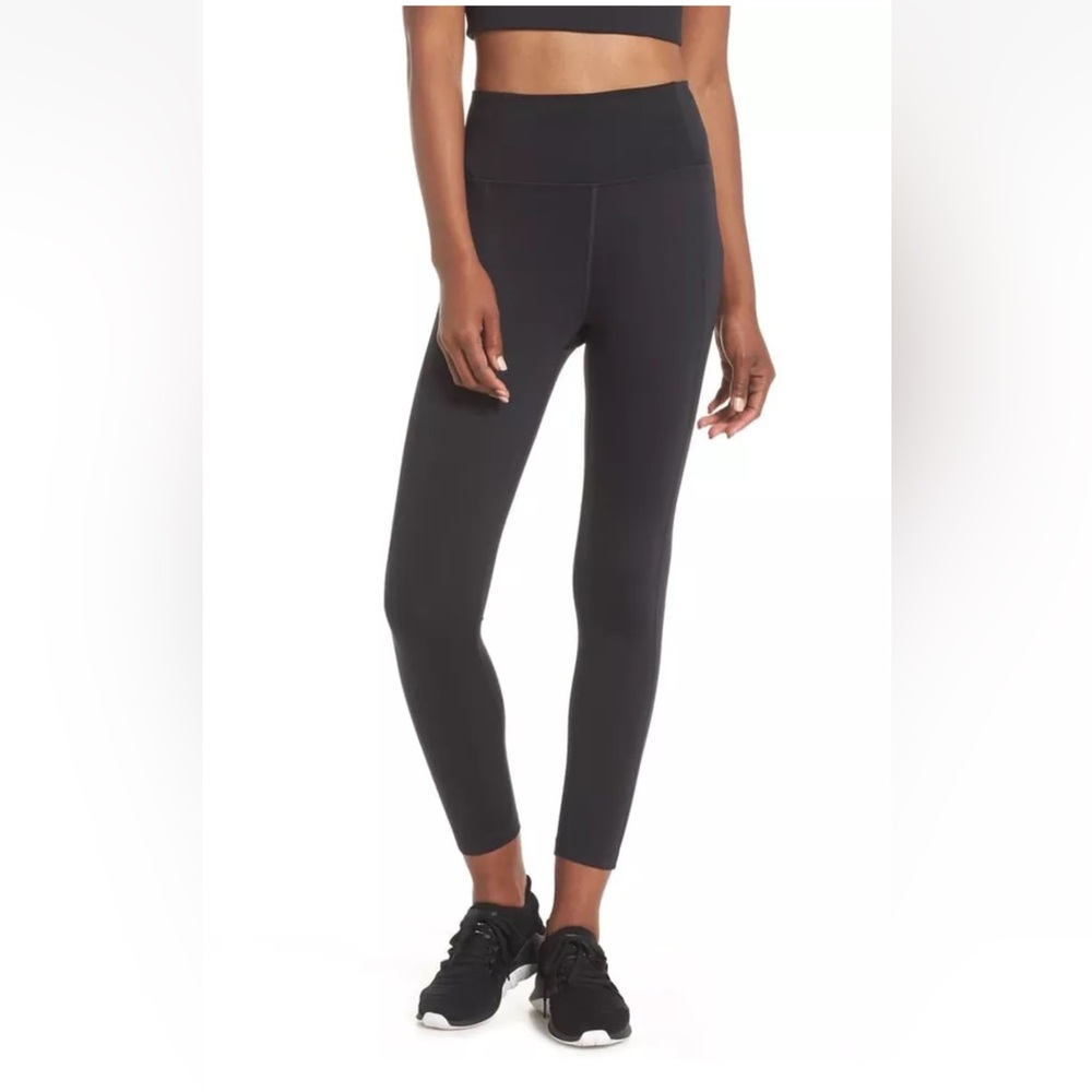 Girlfriend Collective High Waist 7/8 Leggings - 4008‎ - Black - Xs NWT